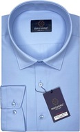 Veľká veľkosť elegantná modrá pánska košeľa s lycra PREMIUM Regular-fit