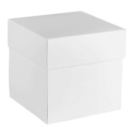 Doboz exploding box fehér 10x10x10
