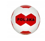 Mini futbalová lopta červená Poľsko 15cm