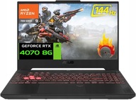 Asus TUF Gaming A15 15,6' 144Hz Ryzen 9 7940HS DDR5 16GB SSD 512GB RTX 4070