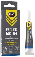 KLEJ CYJANOAKRYLOWY GĘSTY K2 PROLOK WC54 20ML, super glue, błyskawiczny