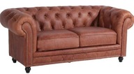 Skórzana sofa Chesterfield Max Winzer, elegancka z guzikami