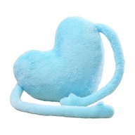 Romantický dekoratívny vankúš v tvare srdca Love Heart Shadow Cushion Blue