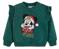 COOL CLUB Bluza świąteczna dziewczęca Myszka Minnie r. 74