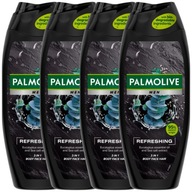 Palmolive Men Refreshing Sprchový gél 3v1 4x500ml