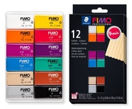 Zestaw masy termoutwardzalnej FIMO Professional kolory Basic 12x25g Staedtl