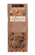 Ciastka owsiane z orzechami laskowymi bez glutenu, bez dodatku cukru 150 g