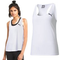 PUMA KOSZULKA DAMSKA SPORTOWA TANK TOP BAWEŁNIANA Z NADRUKIEM LOGO r. S