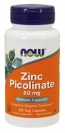 NOW ZINC Cynk Picolinate vege 50 mg 120 kaps.
