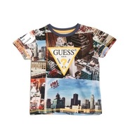 GUESS T-SHIRT DZIECIĘCY WE WZÓR Z LOGO 92 0A7E5_C*