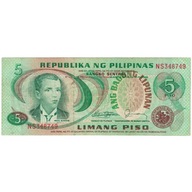 Banknot, Filipiny, 5 Piso, KM:160d, VF(20-25)