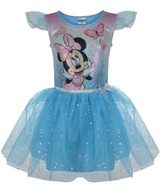 Šaty Minnie Mouse tyl laser modrá 116
