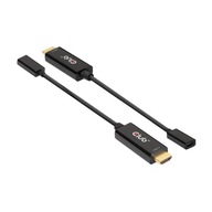 Adaptér Club 3D CAC-1333 HDMI - USB-C 0,22 m čierny