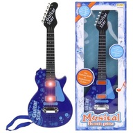 Elektrická gitara Rock Kovové struny modrá