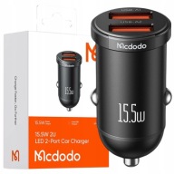 Autós töltő McDoDo CC-2950, 2x USB, 15.5W (fekete)