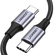 UGREEN Kabel USB-C do USB-C UGREEN US261 QC 3.0 PD 3A 60W 1m (czarny) ]]