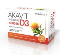 Vitadiet Akavit Vitamín D3 4000 iu 120 kapsúl
