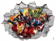 Naklejki na ścianę szafkę AVENGERS IRON MAN THOR HULK wonder woman marvel