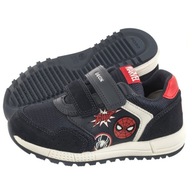 Detská športová obuv Geox B Alben Spiderman B.B Navy/Red Tmavomodrá