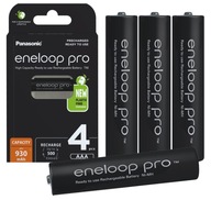 4X AKUMULATORKI BATERIE PANASONIC ENELOOP PRO R03/AAA 4BL 950MAH JAPOŃSKIE