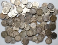 III Rzesza monety 5 Marek 1935-1936 HINDENBURG Srebro zestaw 50 sztuk monet
