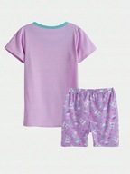 Shein NI3 riv pyžamo komplet krátke šortky vzor lama 146-152