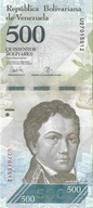 Banknot 500 Bolivar 2017