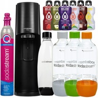 ZESTAW SATURATOR DO WODY GAZOWANEJ SODASTREAM TERRA BLACK 4 BUTELKI BOLERO