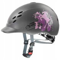 KASK JEŹDZIECKI UVEX ONYXX 49-54 CM LITTLE PONY ANTRACYT