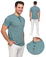 Pánske tričko Tričko so zapínaním na gombíky Zelona veľ. XL