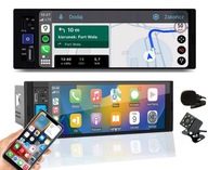 AUTORÁDIO S CARPLAY NAVIGÁCIOU 1DIN ANDROID BT USB AUX + CÚVACIA KAMERA