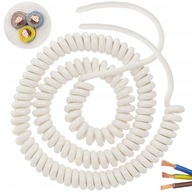 Przewód kabel prądowy spiralny OMY 3x1,5 3,3m
