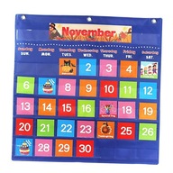 Tabuľka kalendára pre učiace sa deti