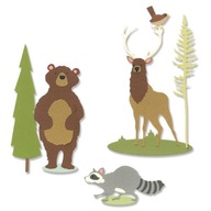 Zestaw wykrojników Thinlits Sizzix Forest Animals