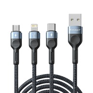 Nowy kabel ładujący 3w1 kabel USB typu C Micr