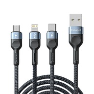 Nowy kabel ładujący 3w1 kabel USB typu C Micro kabel do ładowania USB ForiP