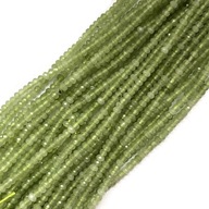 1794- Jadeit Pneumatika Fazetovaná 4x3mm-Šnur Jasne zelená