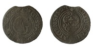 szeląg, Gustaw I Adolf, Ryga 1624 srebro, ładny (8)