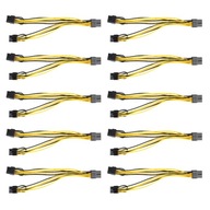 10 Pack kabel PCIE 8 Pin PCIE do 2xPCIE 8 Pin (6