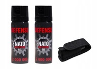 Gaz pieprzowy Nato Defence żel 50 ml 2 szt. KABURA