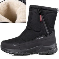 41 Black-ManwaterProof Men Women Snow Boots Vysoký horný členok zimné topánky