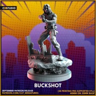 Buckshot (40mm Scale on 35mm Base) matched to Marvel Crisis Protocol