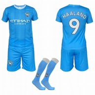 Haaland Manchester City strój komplet piłkarski sportowy + getry 116