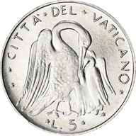 Moneta, PAŃSTWO WATYKAŃSKIE, Paul VI, 5 Lire, 1976