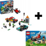 LEGO CITY AKCJA STRAŻACKA I POŚCIG 60319 + LEGO 30570 ZESTAW PREZENTOWY