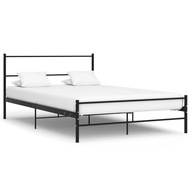 Metalowa rama łóżka 140x200 cm, kolor czarny