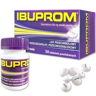 Ibuprom 200 mg 50 tabletek ból gorączka