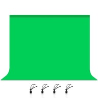 Materiálové pozadie zelené typu green screen 3x2m