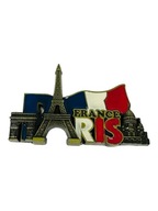Magnes na lodówkę Magnez piękna wieża Eiffla Paris France Francja flaga