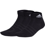 ADIDAS SKARPETY BAWEŁNA MĘSKIE DAMSKIE KOSTKI CZARNEI C1282 3-PAK 46-48